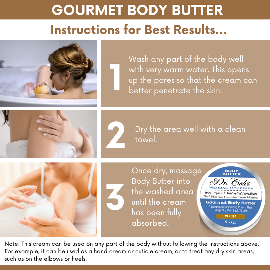 Dr. Cole's Gourmet Body Butter - VANILLA SixPak