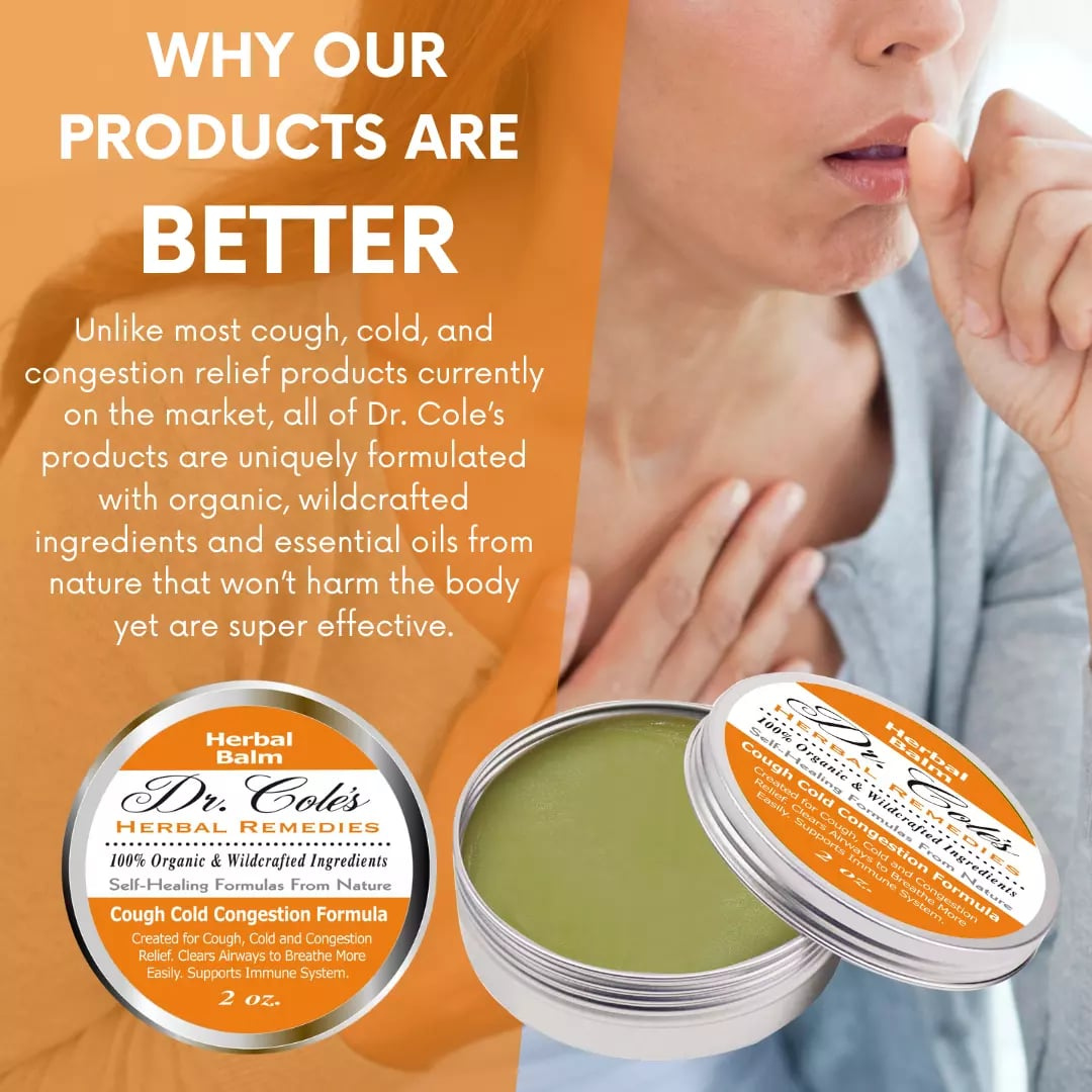 Organic Cough Cold Congestion Relief Balm SixPak