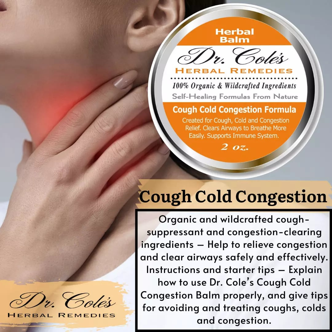 Organic Cough Cold Congestion Relief Balm SixPak